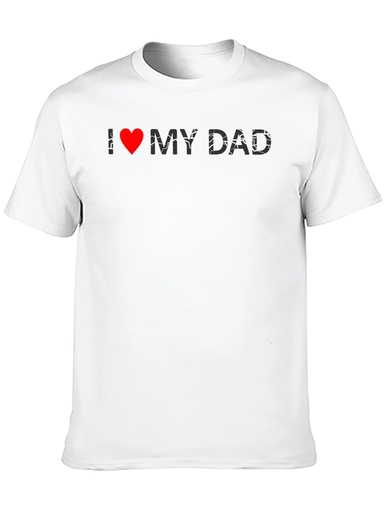 I Heart My Dad Black Graphic Tee