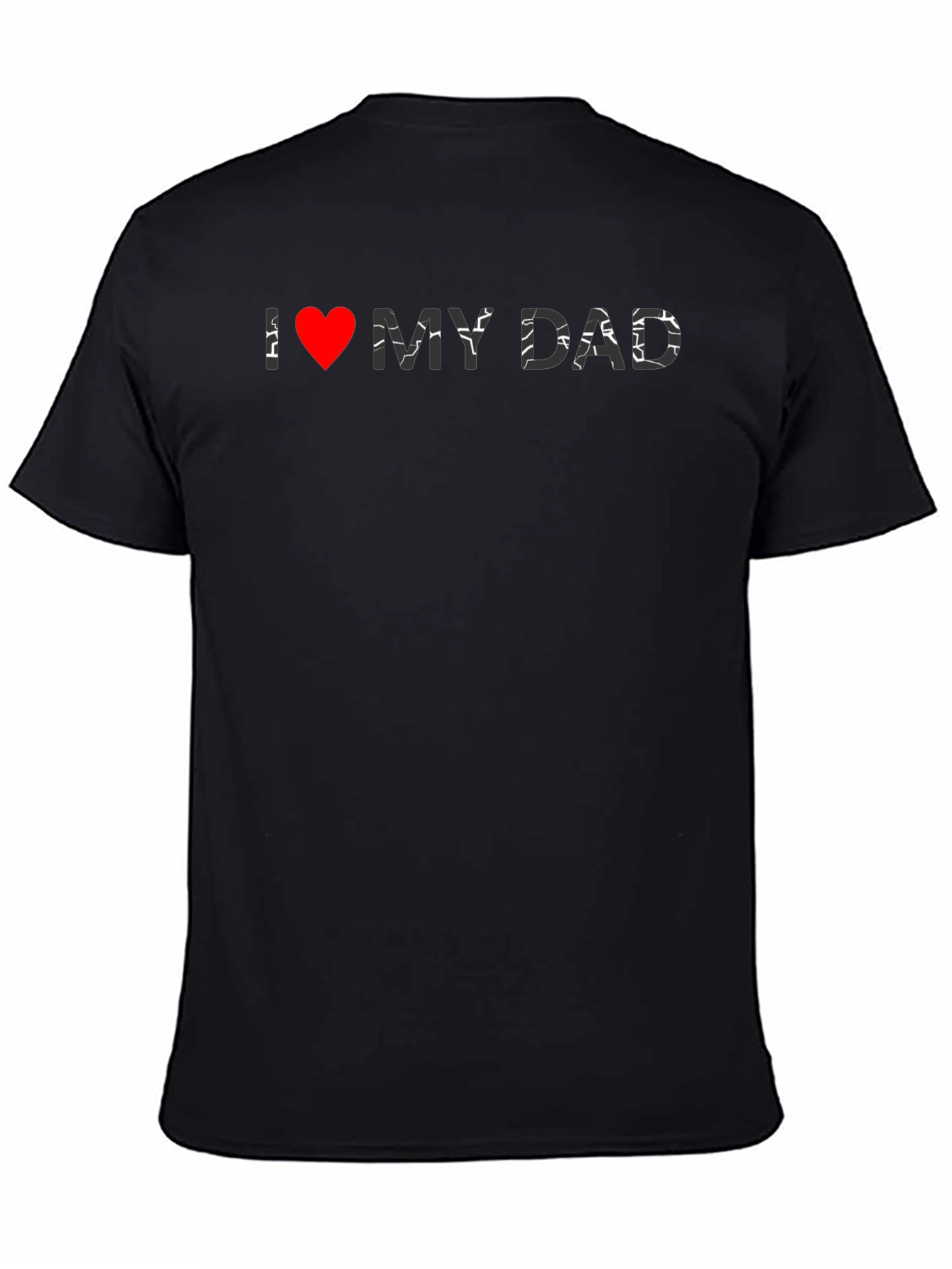 I Heart My Dad Black Graphic Tee