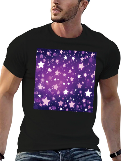 Starry Night T-Shirt - Cosmic Purple Graphic Tee