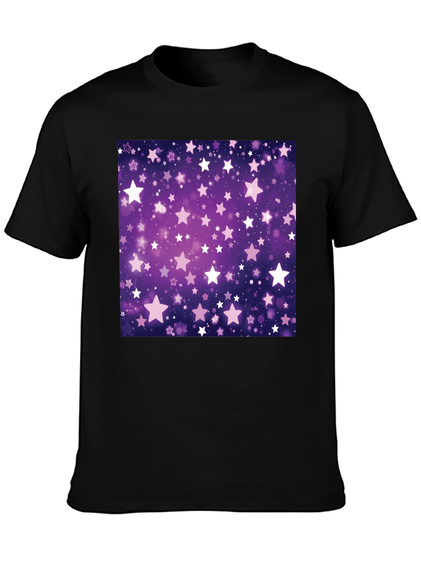 Starry Night T-Shirt - Cosmic Purple Graphic Tee