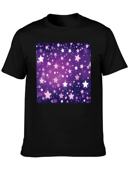 Starry Night T-Shirt - Cosmic Purple Graphic Tee