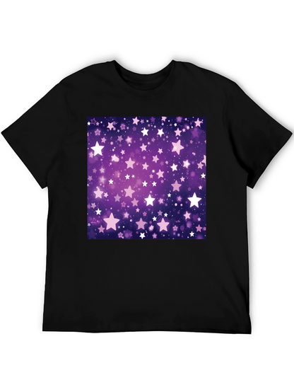 Starry Night T-Shirt - Cosmic Purple Graphic Tee