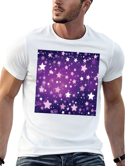 Starry Night T-Shirt - Cosmic Purple Graphic Tee