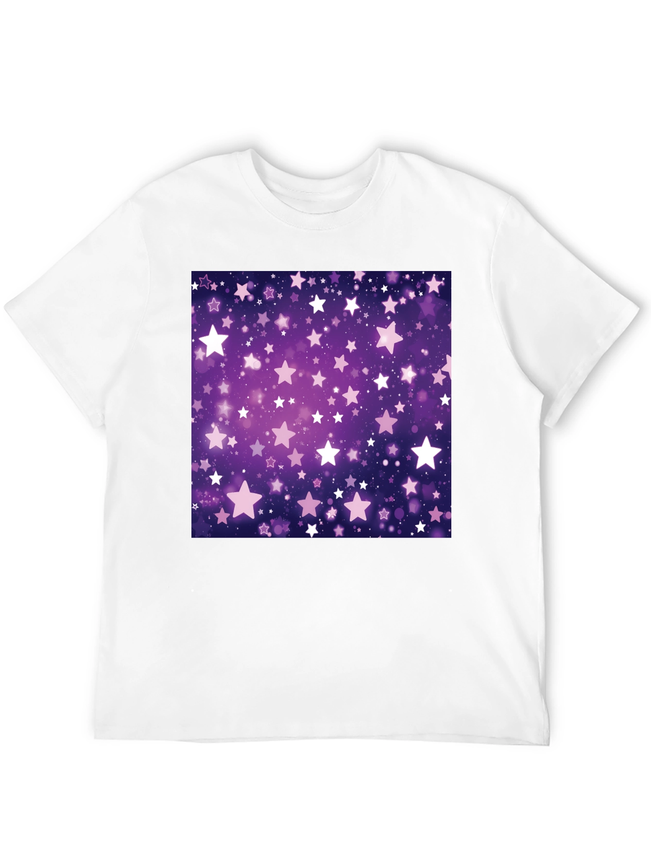 Starry Night T-Shirt - Cosmic Purple Graphic Tee