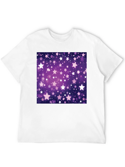 Starry Night T-Shirt - Cosmic Purple Graphic Tee