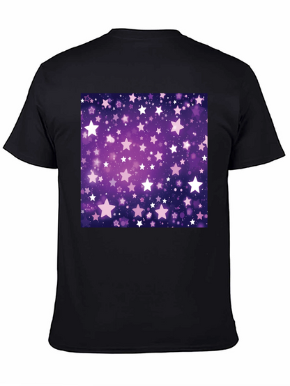Starry Night T-Shirt - Cosmic Purple Graphic Tee