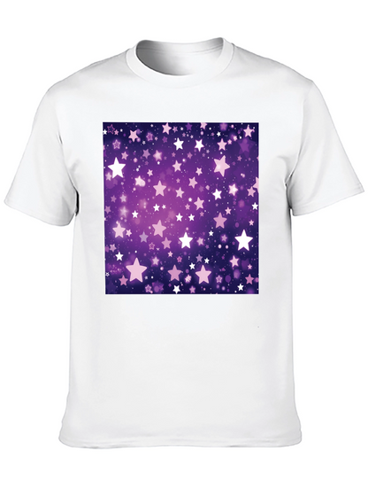 Starry Night T-Shirt - Cosmic Purple Graphic Tee