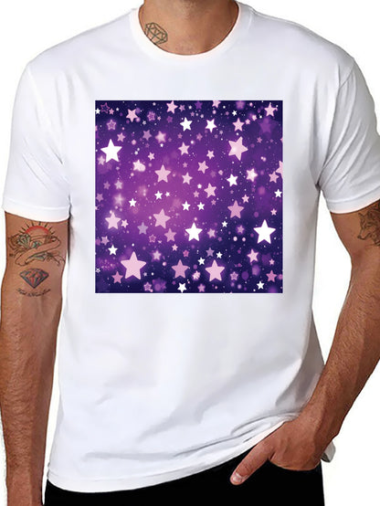 Starry Night T-Shirt - Cosmic Purple Graphic Tee