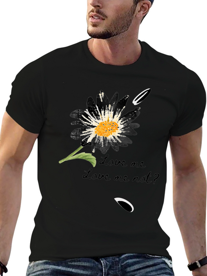 Love Me Not Flower Graphic T-Shirt