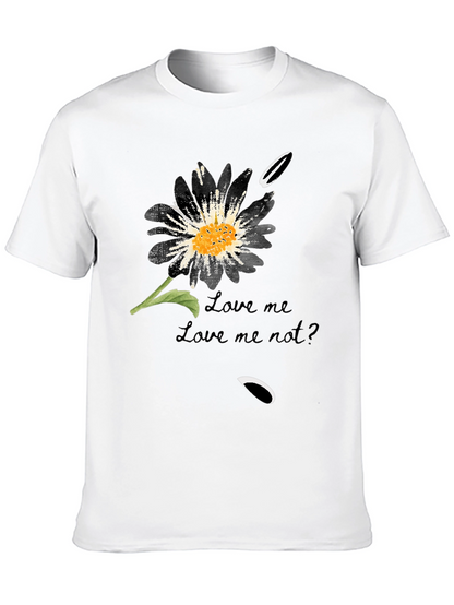 Love Me Not Flower Graphic T-Shirt