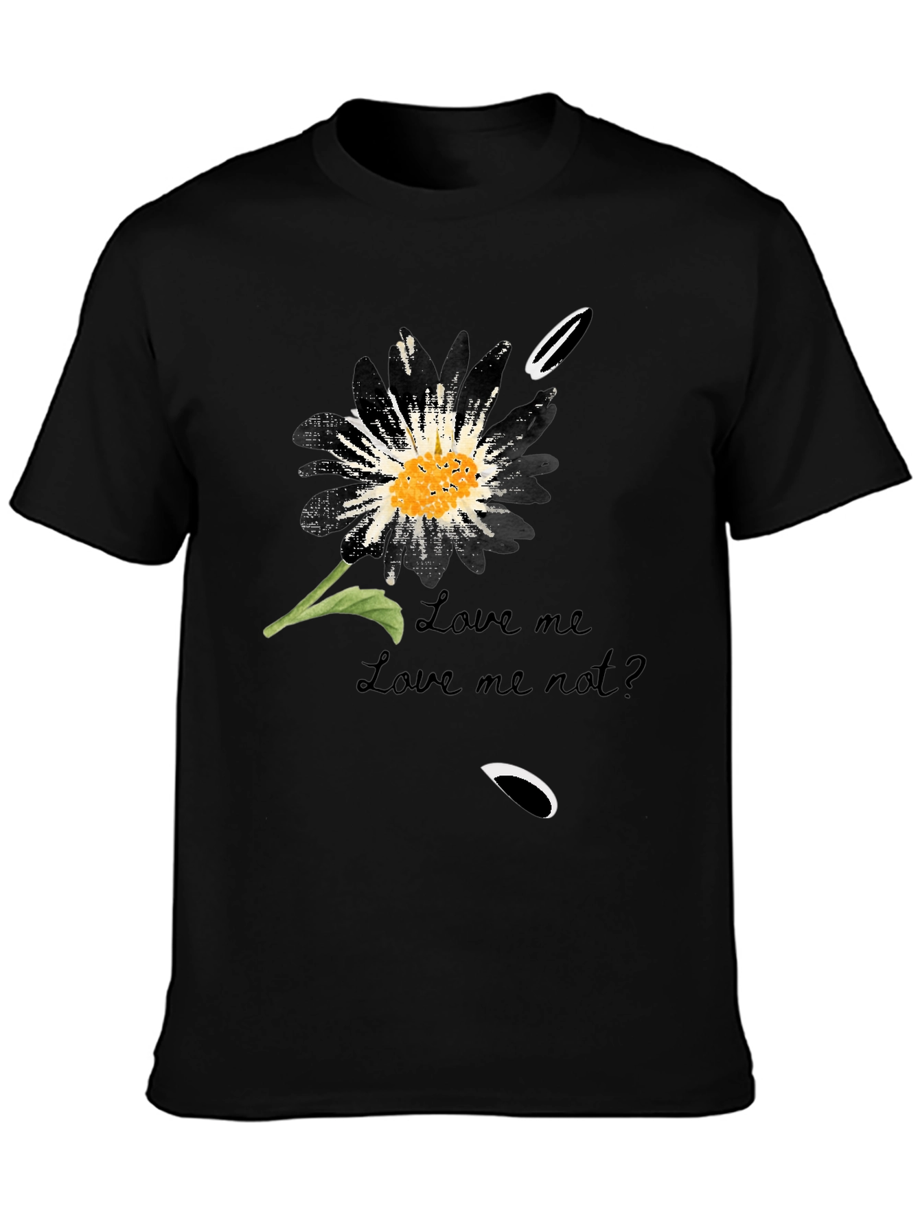 Love Me Not Flower Graphic T-Shirt