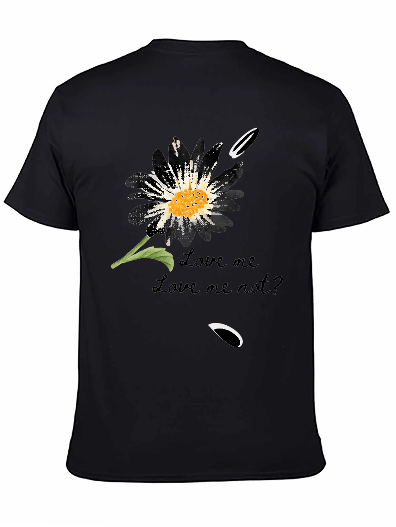 Love Me Not Flower Graphic T-Shirt