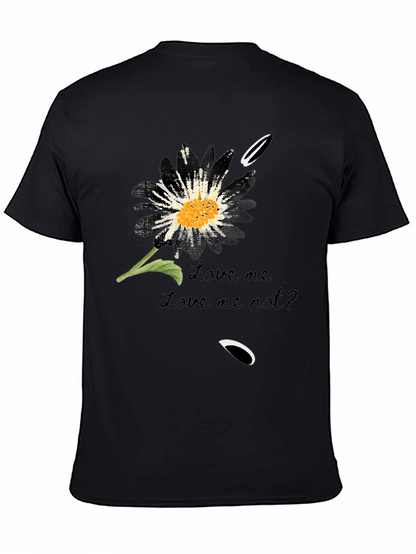 Love Me Not Flower Graphic T-Shirt