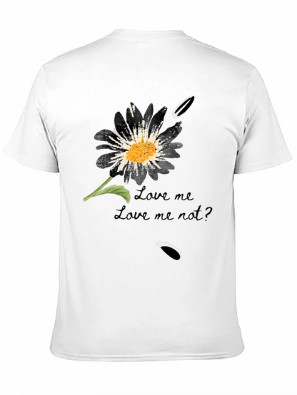 Love Me Not Flower Graphic T-Shirt
