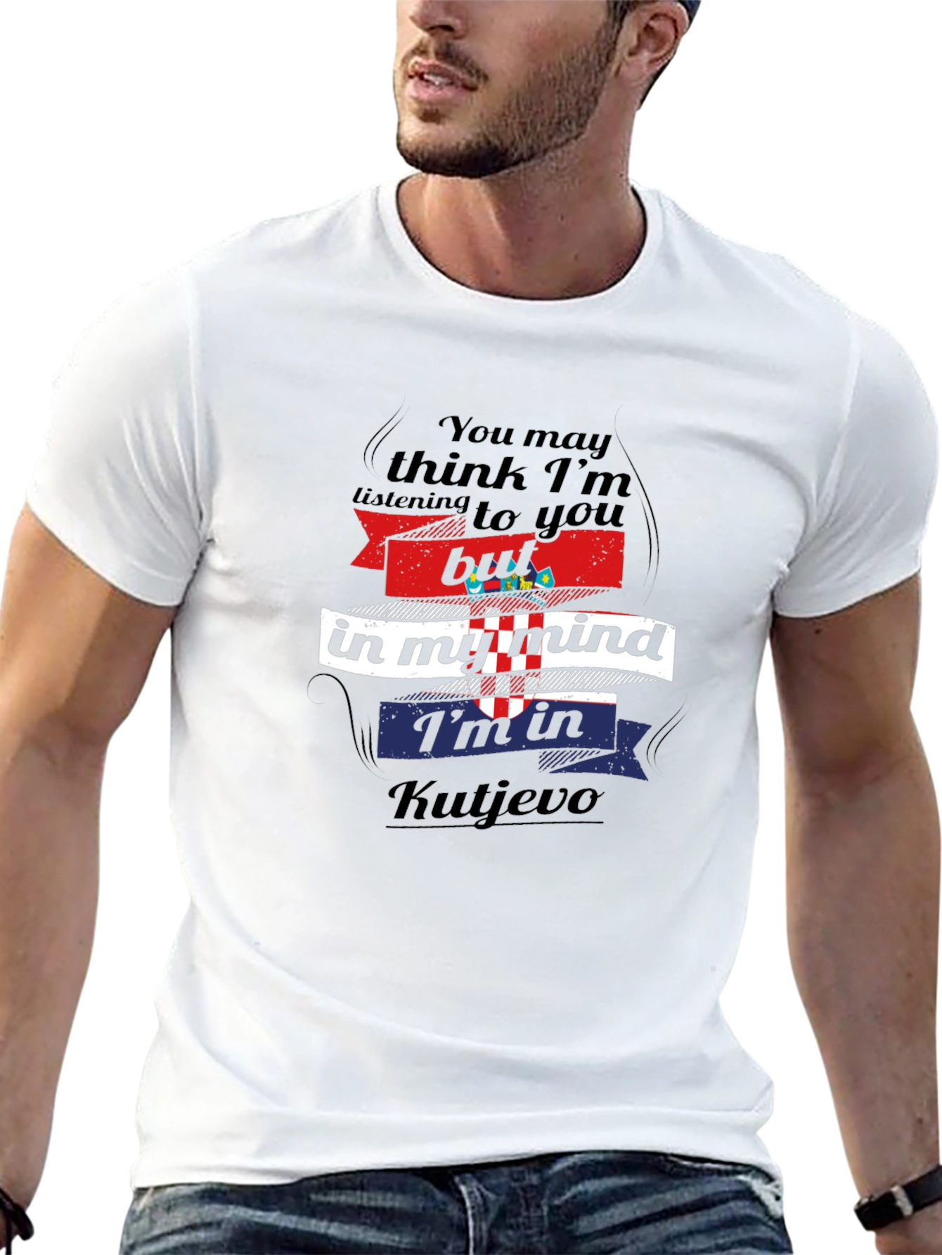 Kutjevo Mind T-Shirt - Croatia Flag Design