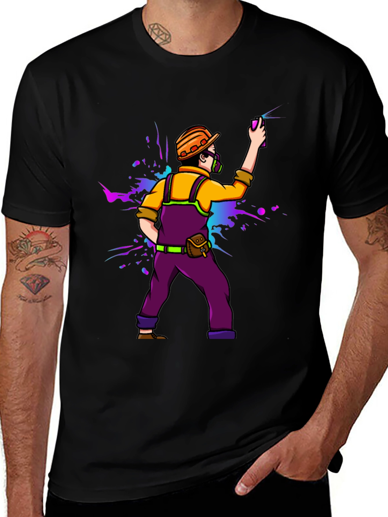 Cool Graffiti Artist Graphic T-Shirt