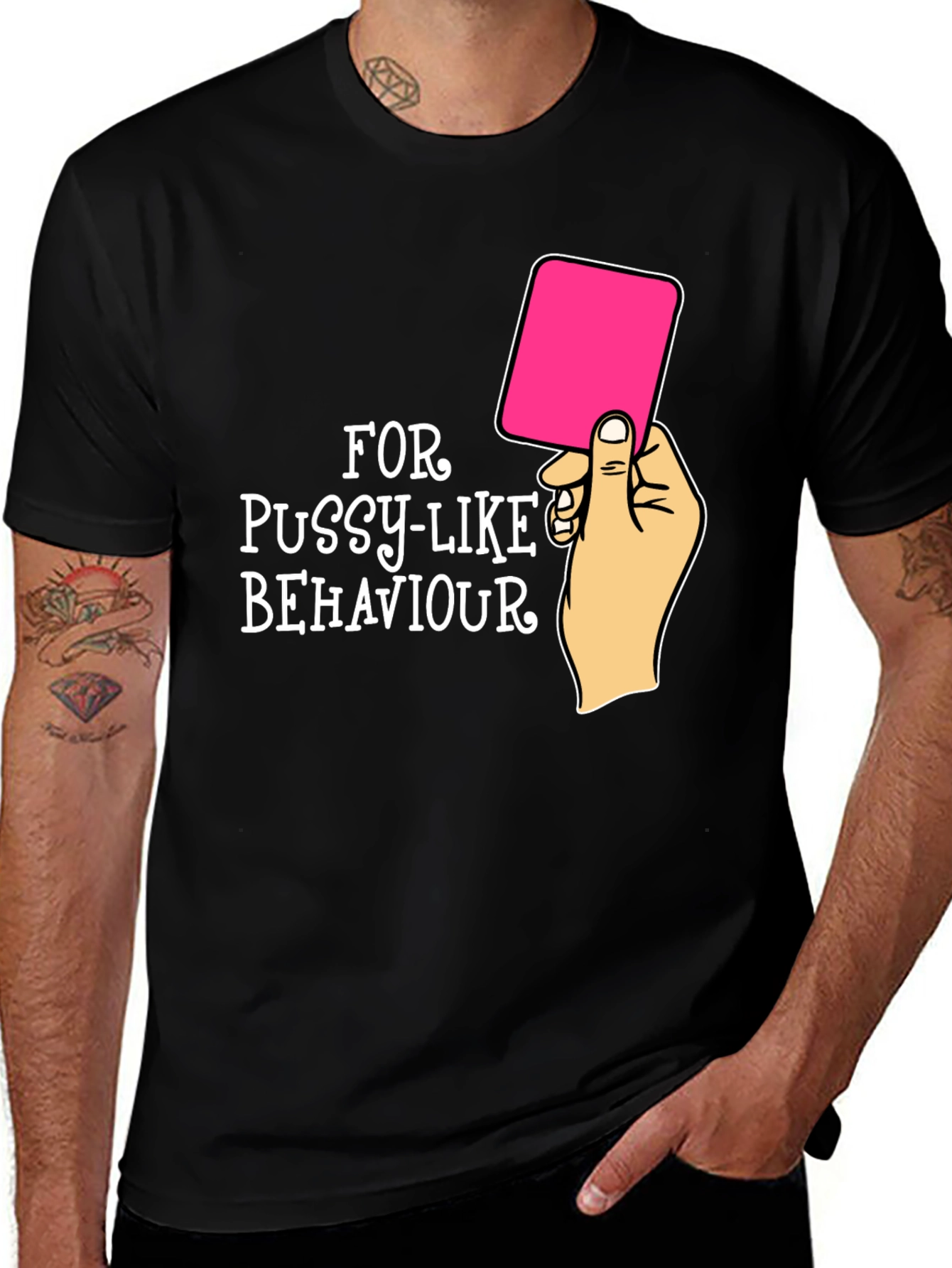 Red Card Warning Funny Graphic Tee