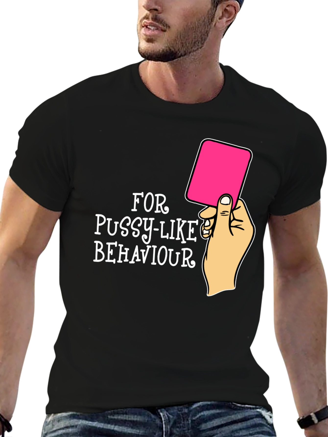 Red Card Warning Funny Graphic Tee