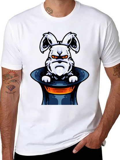 Grumpy Bunny in Hat Graphic Tee