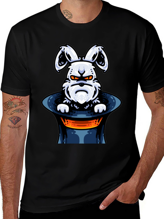 Grumpy Bunny in Hat Graphic Tee