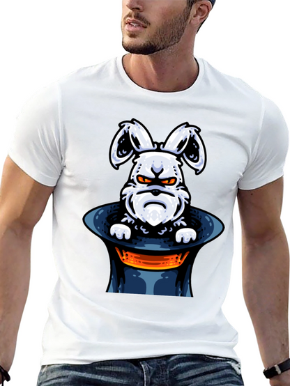Grumpy Bunny in Hat Graphic Tee