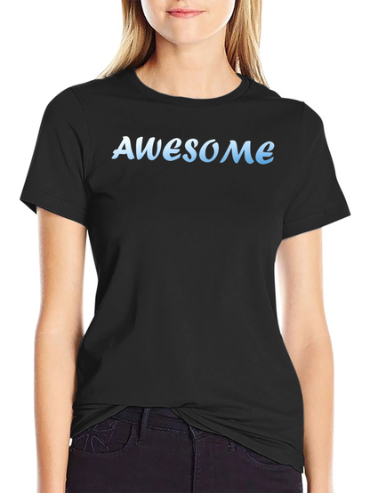 Awesome Graphic Tee - Trendy Black T-Shirt