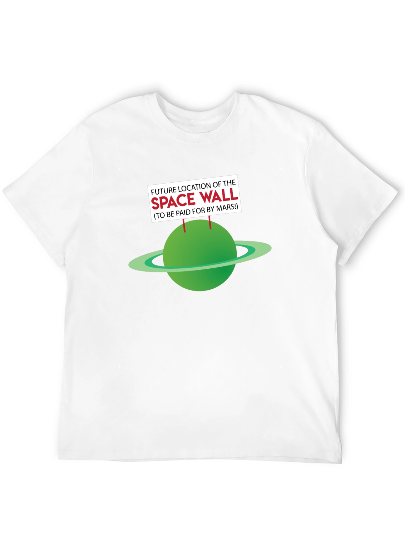 Future Space Wall T-Shirt - Paid by Mars!