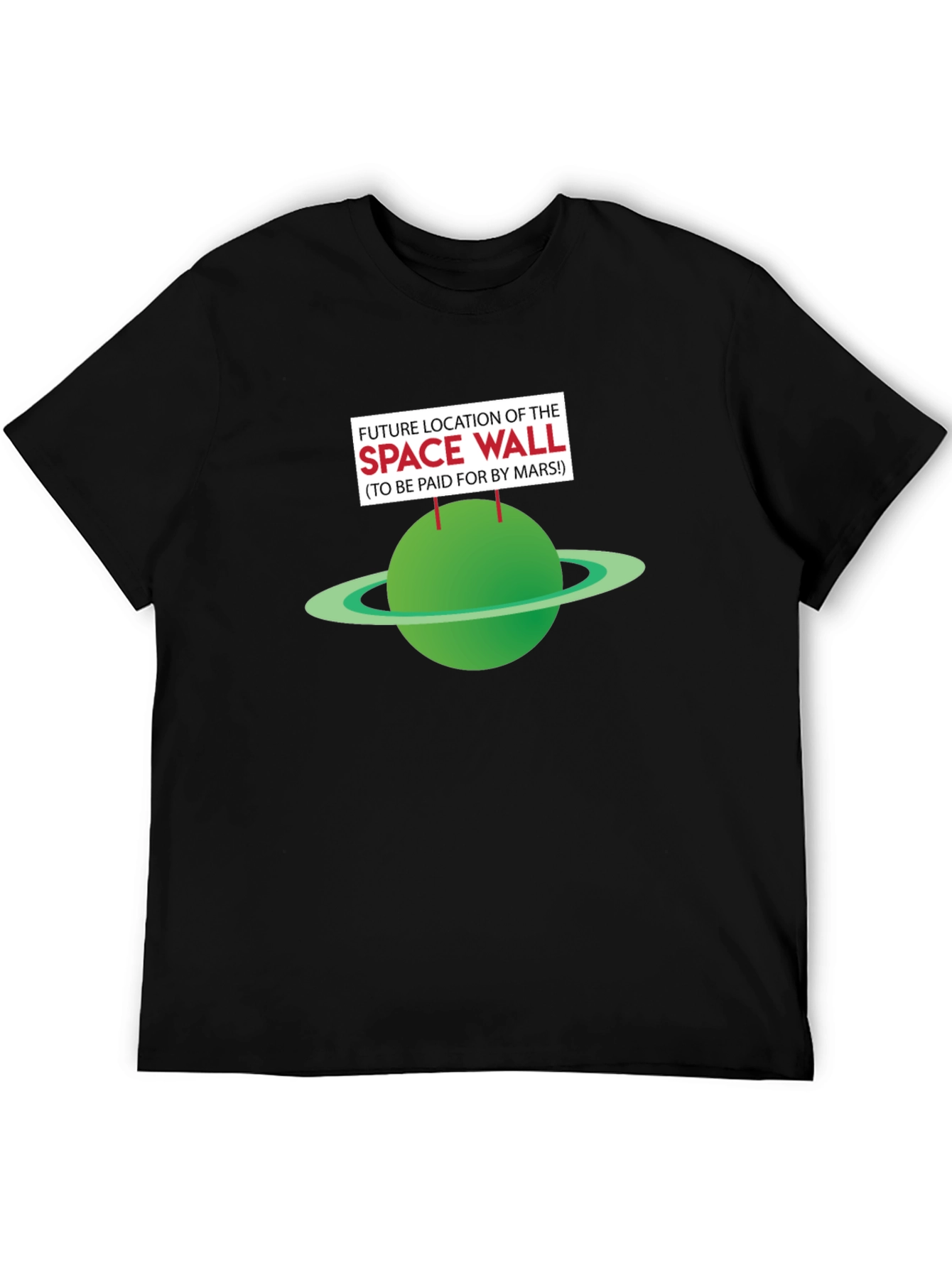 Future Space Wall T-Shirt - Paid by Mars!