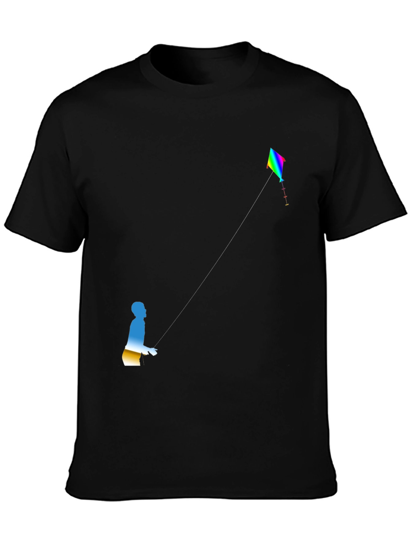 Kite Flyer Graphic Tee - Black