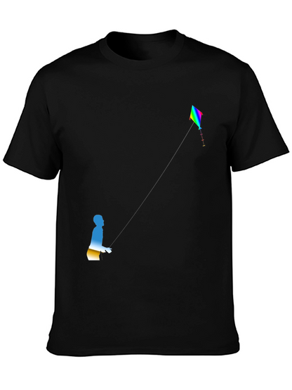 Kite Flyer Graphic Tee - Black