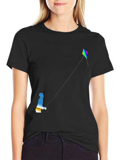 Kite Flyer Graphic Tee - Black