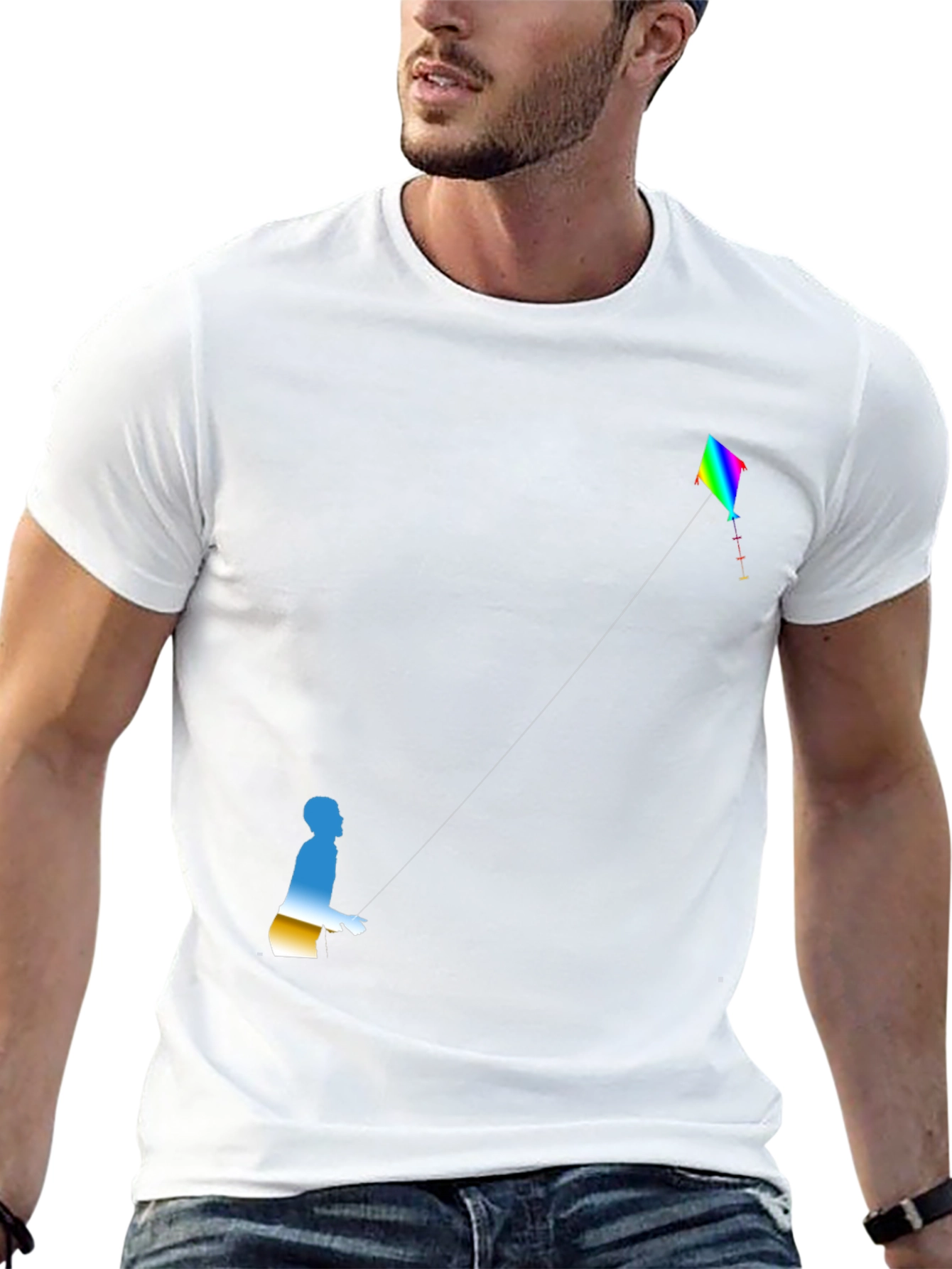 Kite Flyer Graphic Tee - Black