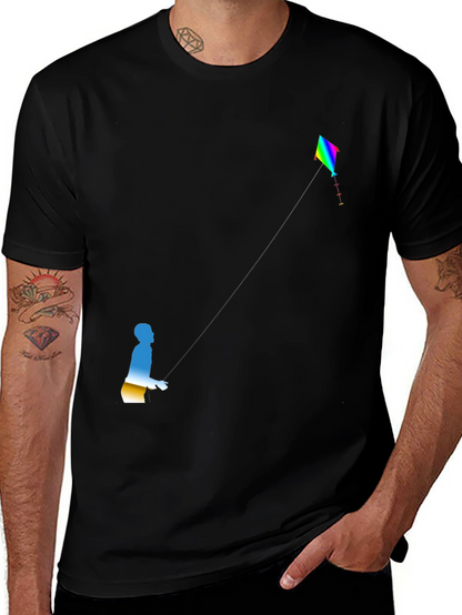 Kite Flyer Graphic Tee - Black