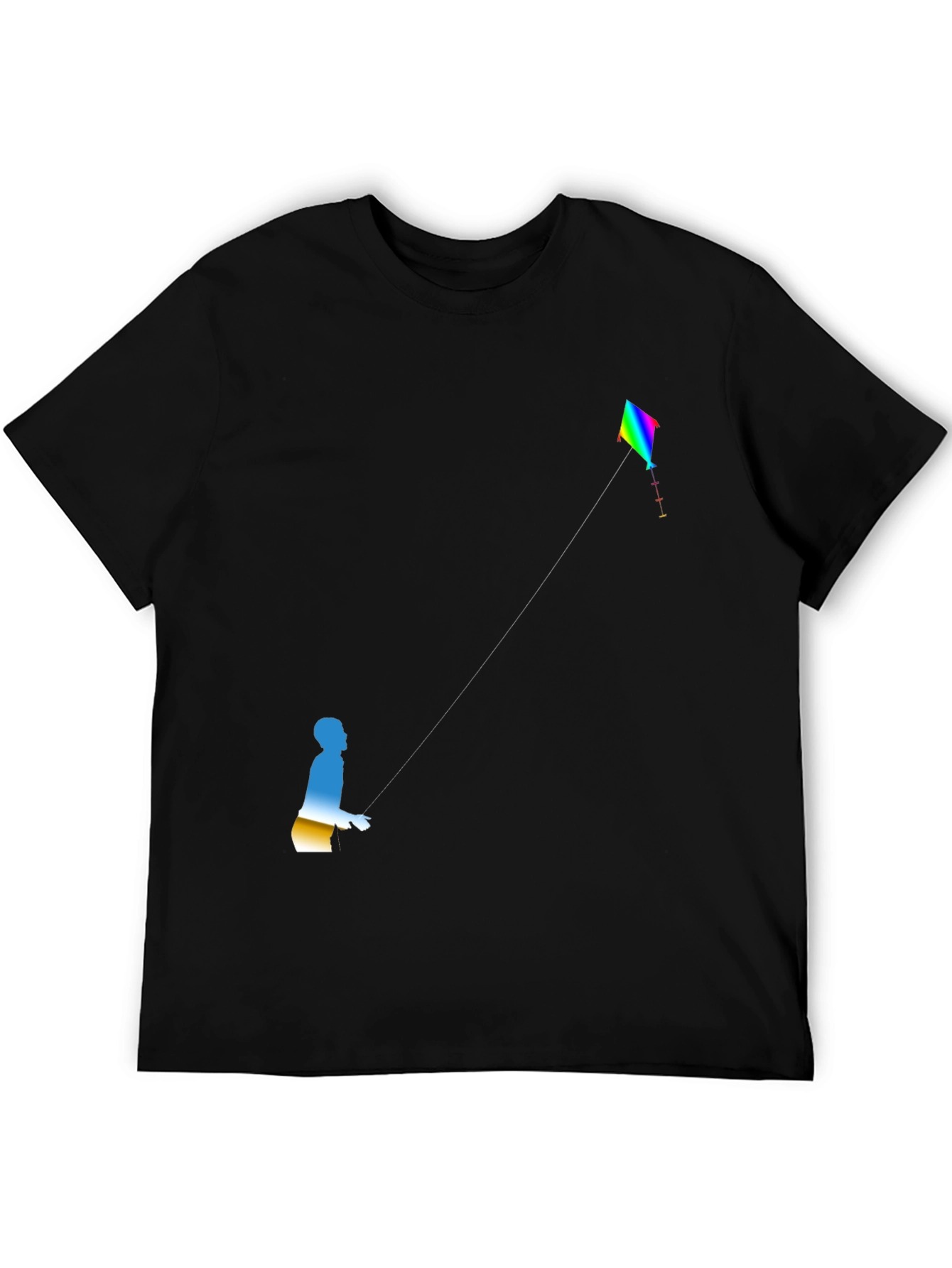 Kite Flyer Graphic Tee - Black