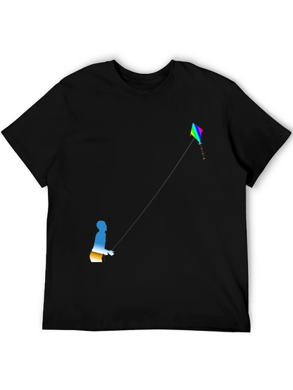 Kite Flyer Graphic Tee - Black