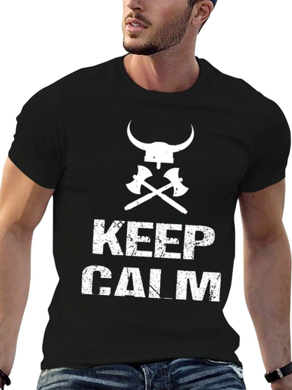 Keep Calm Viking Axe T-Shirt