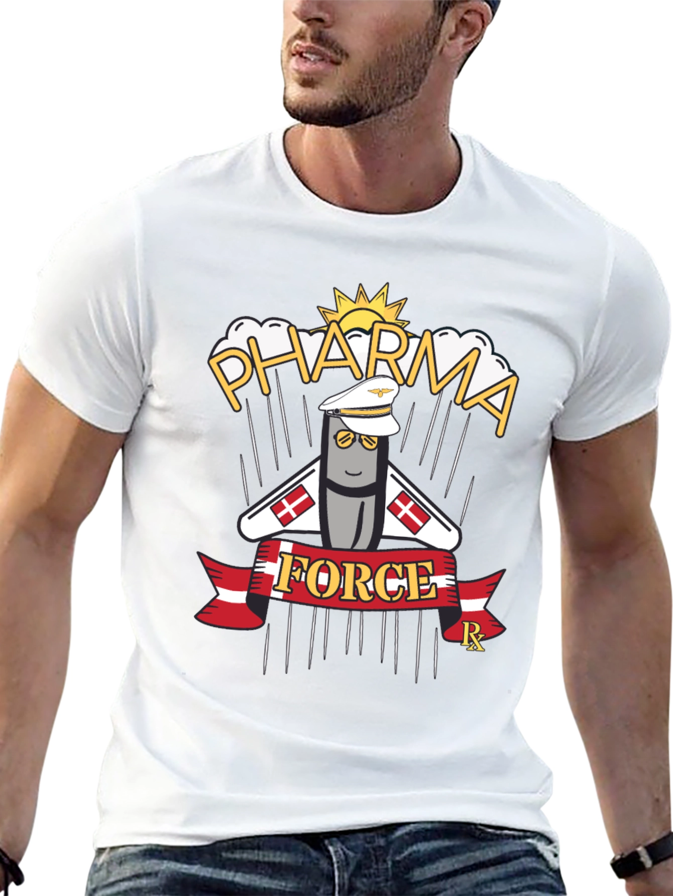 Pharma Force Graphic T-Shirt - Pill Pilot Design