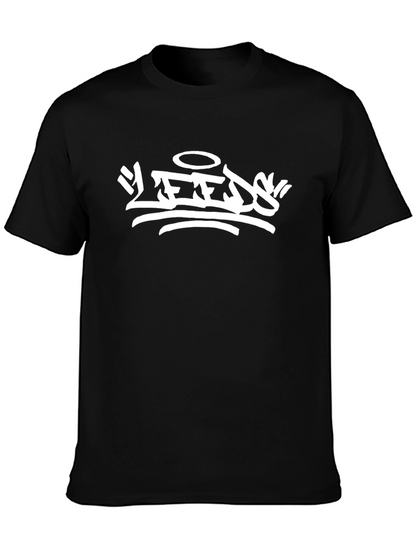 Leeds Graphic Print Black T-Shirt