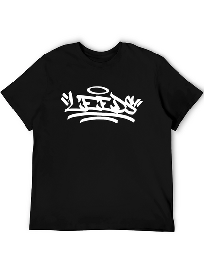 Leeds Graphic Print Black T-Shirt