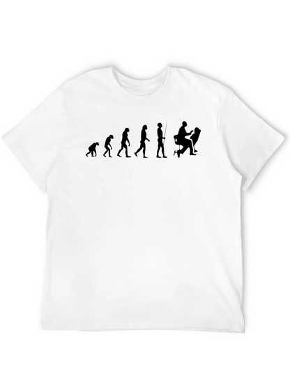 Evolution of a Gamer Black Graphic T-Shirt