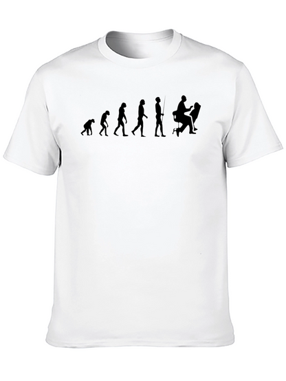 Evolution of a Gamer Black Graphic T-Shirt