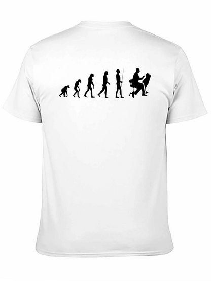Evolution of a Gamer Black Graphic T-Shirt