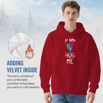 Colorful Life Hug Me Abstract Hoodie