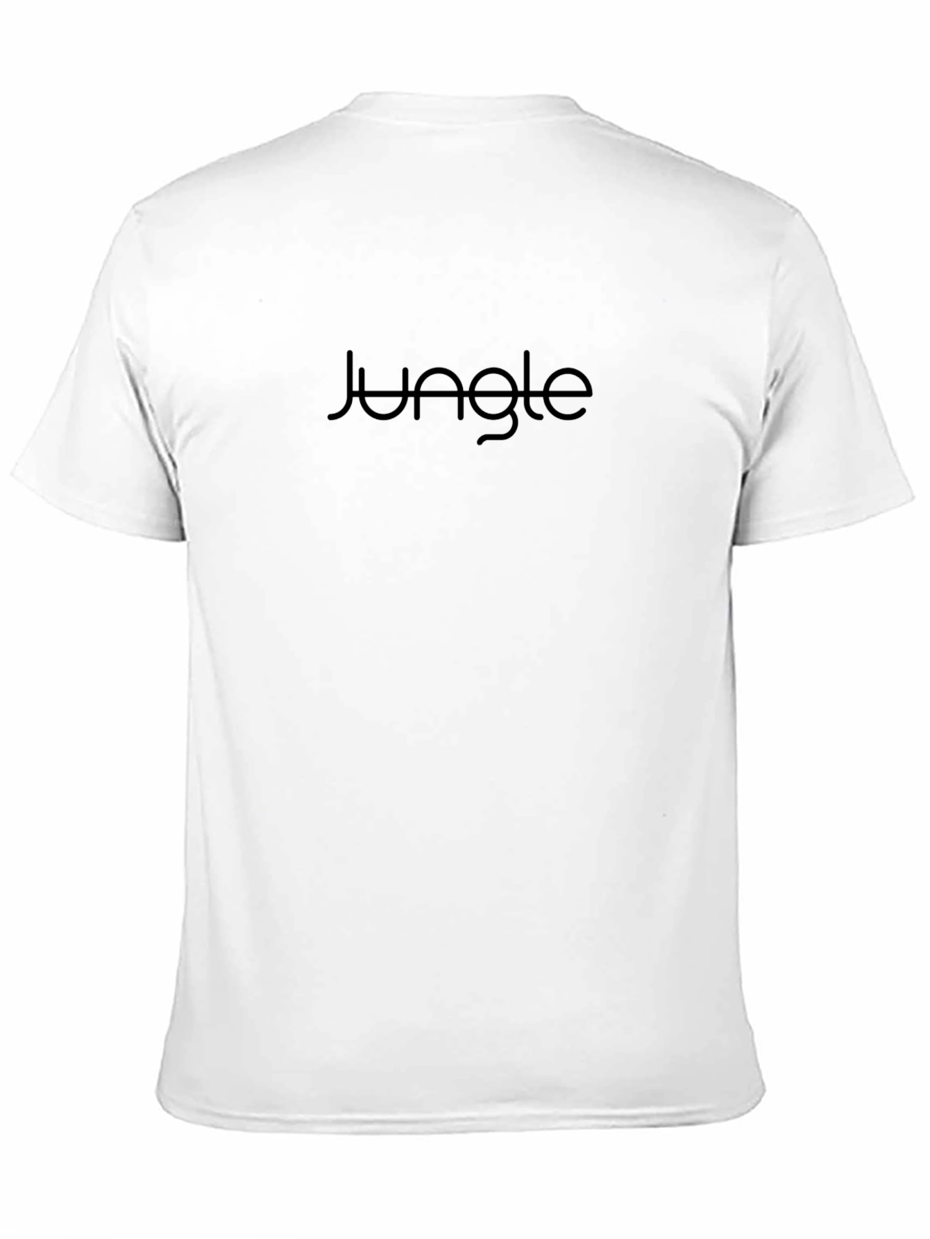 Black Jungle Print Crew Neck T-Shirt