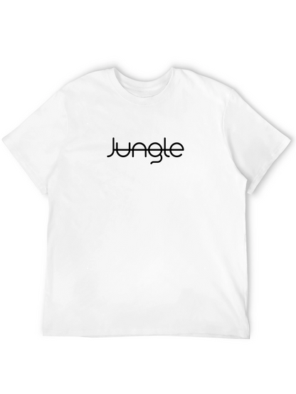 Black Jungle Print Crew Neck T-Shirt
