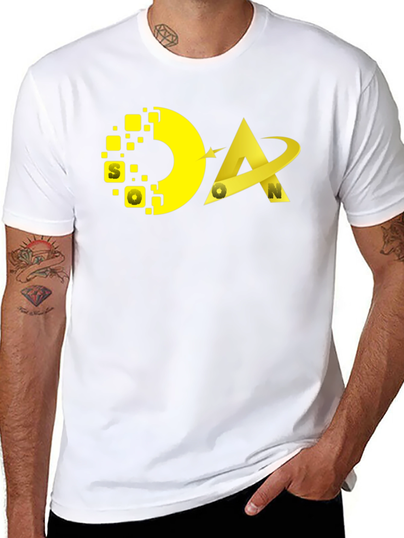 Stylish Black Graphic Tee - DASON