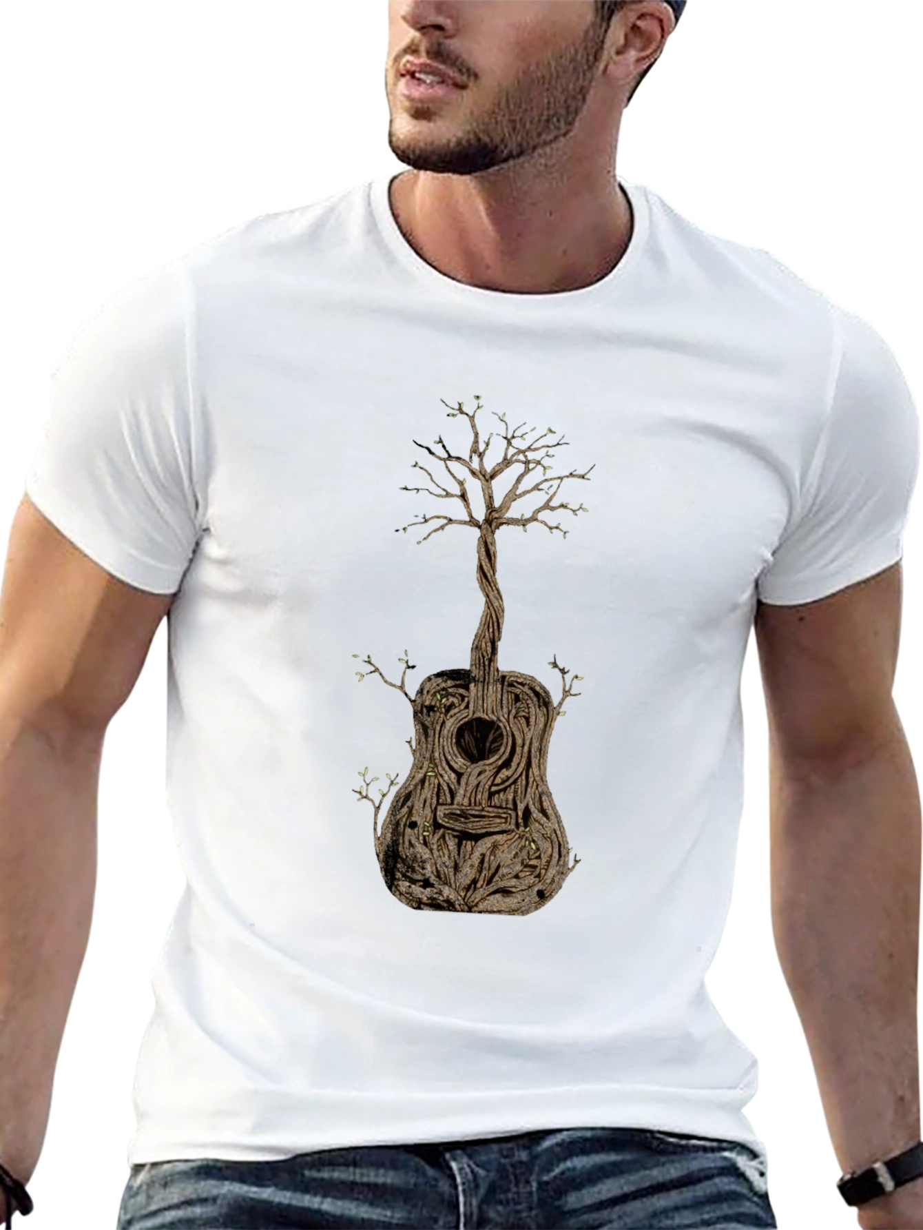 Guitar Tree Graphic T-Shirt - Music Lovers Tee