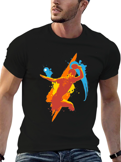 Dynamic Ping Pong Player Graphic T-Shirt