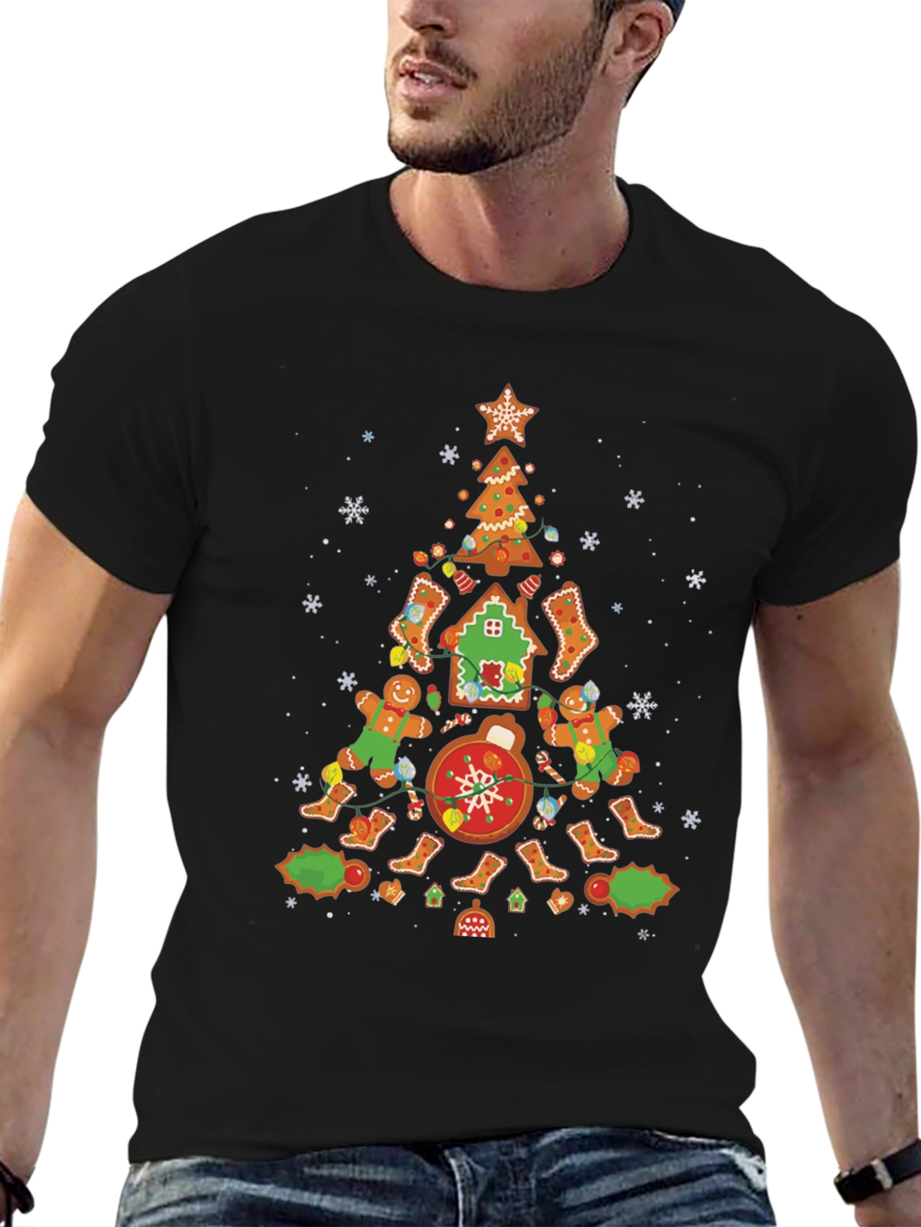 Gingerbread Christmas Tree T-Shirt
