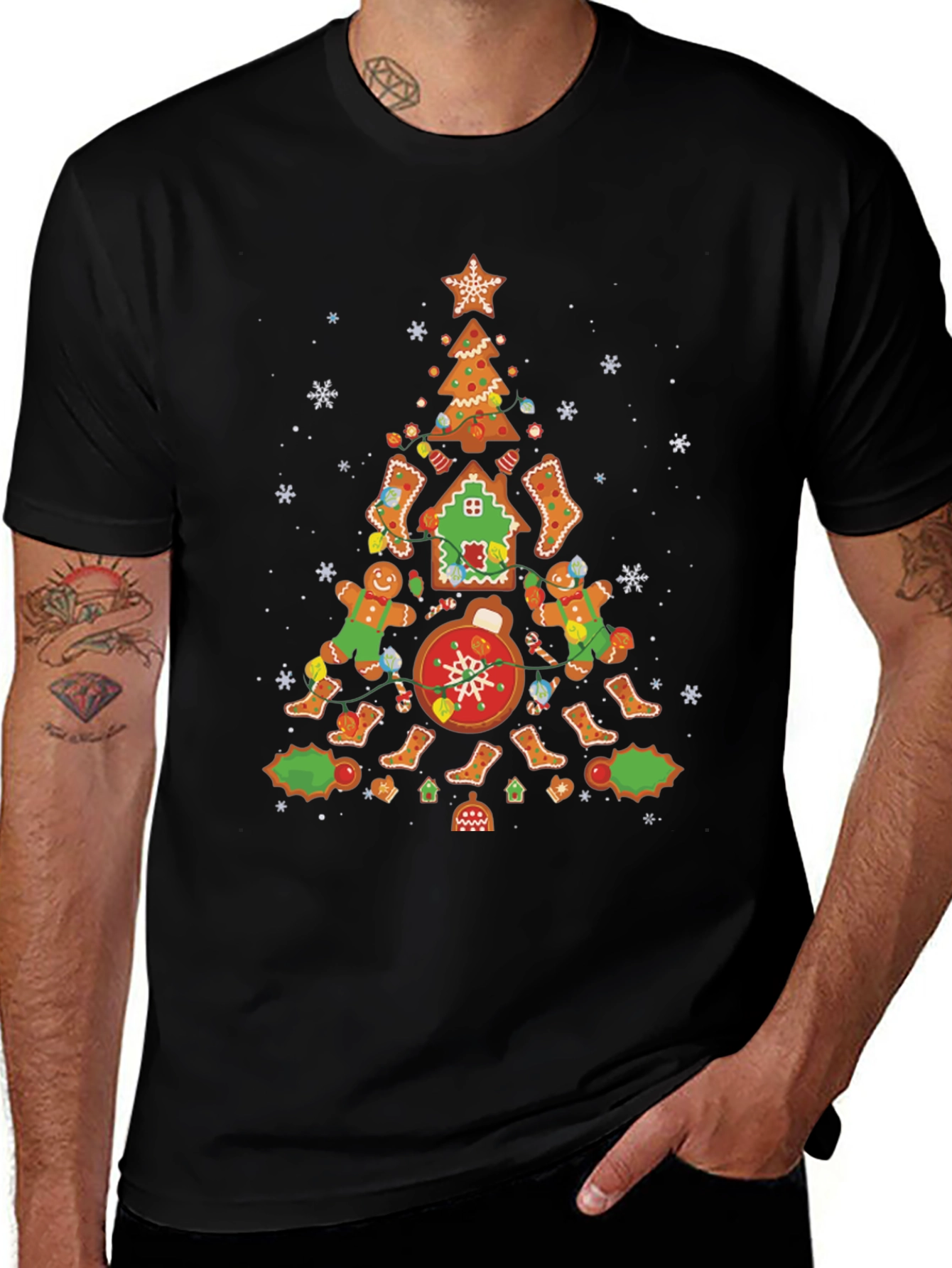Gingerbread Christmas Tree T-Shirt